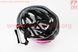 Шлем велосипедный M (54-57 см) съемный козырек, 18 вент. отверстия, системы регулировки по размеру Divider и Run System SRS, бело-розовый AV-01, фото – 3
