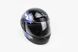 Шлем закрытый HF-101 M- ЧЕРНЫЙ с сине-серым рисунком Q23-BL, фото – 1
