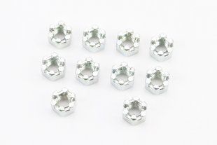 Фото товара &ndash; Гайка М6x1 корончатая 8 цб DIN935, к-кт 10шт