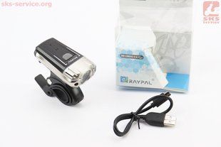 Фото товара &ndash; УЦЕНКА Фонарь передний 1 диод 300 lumen, Li-ion 3.7V 1200mAh зарядка от USB, влагозащитный, чёрно-серый RPL-2273 (НЕ РАБОТАЕТ), возврату НЕ ПОДЛЕЖИТ!