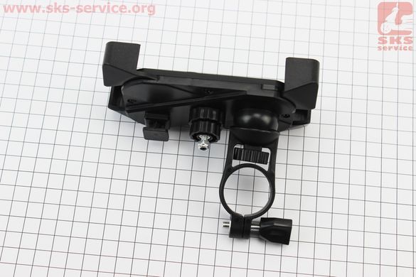 Фото товара – Держатель телефона на руль с черным рисунком + USB зарядка (миним. размер телефона 60*124мм, макс. размер 80*160мм), тип 1
