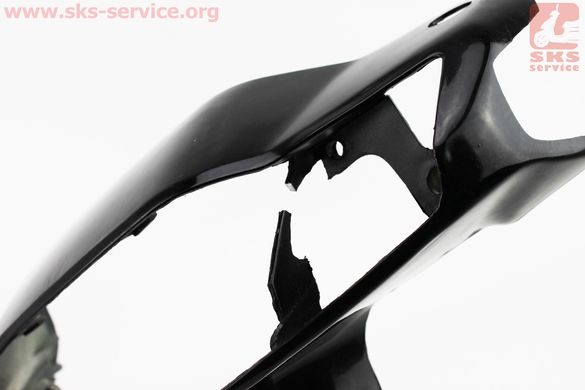 Фото товара – УЦЕНКА Honda TACT AF-24 пластик - руля передний "голова", ЧЕРНЫЙ (отломано одно крепление)