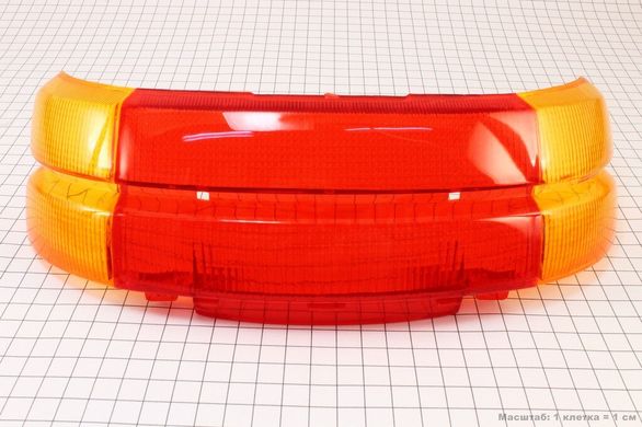 Фото товара – Honda TACT AF-24 "стекло"- стопа, красное + поворотов, желтые к-кт 3шт