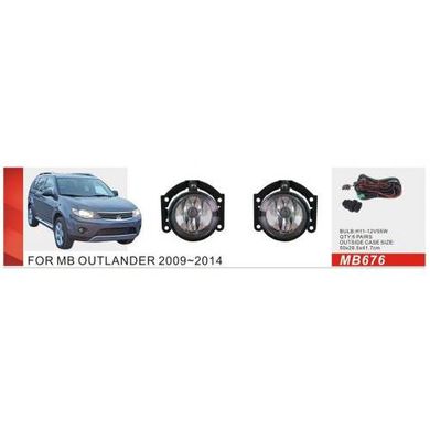 Фото товару – Фари дод. модель Mitsubishi Outlander XL 2009-14/Triton/L200 2015-/MB-676/H11-12V55W/ел.проводка