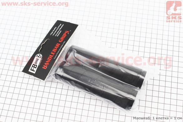 Фото товара – Ручки руля 130мм с зажимом Lock-On с двух сторон, EVA (композиционный полимер), чёрные EVA-192B