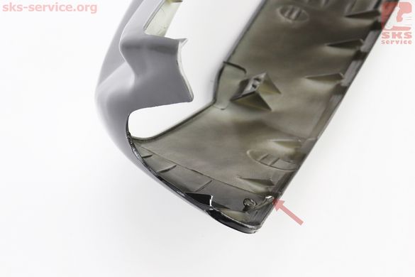 Фото товара – УЦЕНКА Honda LEAD AF-48 пластик - руля передний "голова", ЧЕРНЫЙ (отломано 1-2 направляющие)