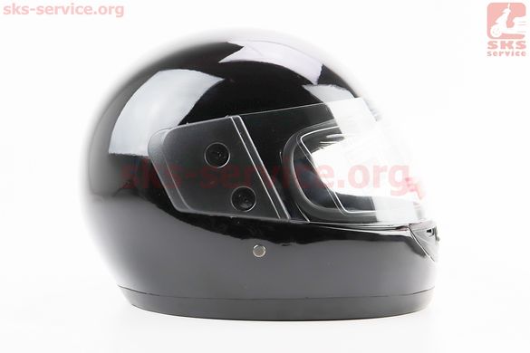 Фото товара – Шлем закрытый 825-2 S- ЧЕРНЫЙ глянец (возможны царапины, дефекты покраски)