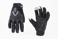 Фото товара – Перчатки мотоциклетные XL-Чёрные (сенсорный палец) тип 1