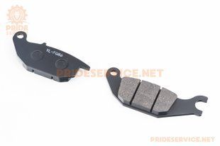 Фото товара &ndash; Тормозные колодки дисковые (Viper-V200-F2/V250-F2; HONDA-CBR125R/CBR 150 R/ XL125 V1; SATRIA F150; SUPRA X125; BELAKA), чёрные YL-F086