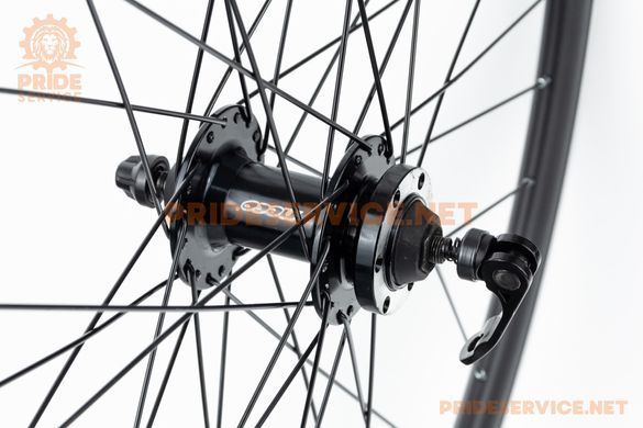 Фото товару &ndash; Колесо 29" переднє Disk-brake, обід "крапля" та втулка Neco (MS37F) 14Gx36H алюмінієві, кріпл. ексцентрик, "GRAVITY"