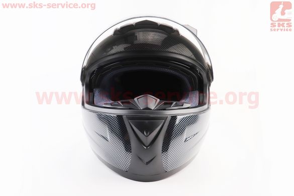 Фото товара – Шлем интеграл, закрытый+очки BLD-М61 М (57-58см), "КАРБОН" глянец
