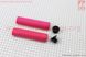 Ручки руля 130мм, пенорезиновые, розовые, фото – 1