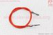 Трос спідометра (диск. гальмо-зовнішня різьба на гайці), ЧЕРВОНИЙ (трос 92см; кожух 90см), фото – 1