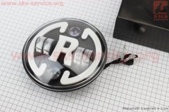 Фото товару – Фари круглої передня частина з обідком "R" універсальна 6-LED, d-180mm, МОТО TUNING