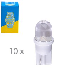 Фото товара – Лампа автомобильная Светодиодная LED с пластиковым цоколем Trifa 12V 0,27W W2,1x9,5d T10 20mA white