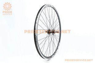 Фото товару &ndash; Колесо 29" заднє Disk-brake, обід "крапля" алюмінієвий, втулка 14Gx36H, під вільнобіг, кріпл. гайка, чорне "GRAVITY"