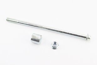 Фото товара &ndash; Ось переднего колеса d12mm; L243mm + втулка, гайка