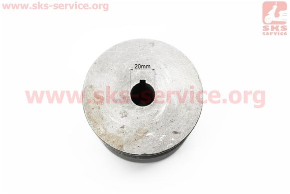 Фото товара – Шкив-муфта сцепления вариаторного типа (под коленвал d-20mm, D-98mm, паз под ремень SPA или SPB) 168F/170F