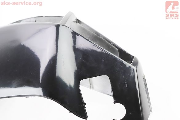 Фото товару – УЦІНКА Suzuki ADDRESS V пластик - керма переднє "голова" (під диск. гальмо), ЧОРНЕ (присутні незначні потертості)