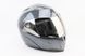 Шлем модуляр, закрытый с откидным подбородком+откидные очки BLD-158 М (57-58см), "КАРБОН" глянец, фото – 1