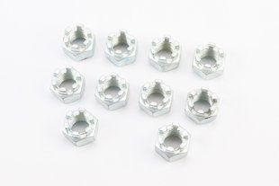 Фото товара &ndash; Гайка М16x2 корончатая 8 цб DIN935, к-кт 10шт