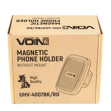 Фото товару – Тримач мобільного телефону VOIN UHV-4007BK/RD магнітний, без кронштейна