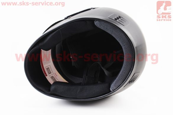 Фото товара – Шлем закрытый HF-101D M- ЧЕРНЫЙ матовый + стекло зеркальное