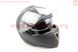 Шлем закрытый с откидным подбородком+очки HF-118 L- ЧЕРНЫЙ матовый, фото – 3
