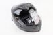 Шлем интеграл, закрытый+очки BLD-М61 S (55-56см), ЧЁРНЫЙ глянец, фото – 1