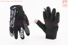 Фото товара – Перчатки мотоциклетные XL-Чёрно-Серые (сенсорный палец)