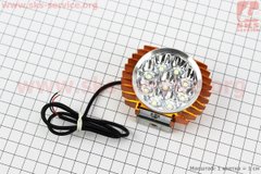 Фото товара – Фара дополнительная светодиодная - 9 LED с креплением, "компакт" ЗОЛОТИСТАЯ