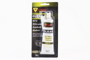 Фото товара – Герметик силиконовый высокотемпературный ПРОЗРАЧНЫЙ "Gasket Maker CLEAR" 85g