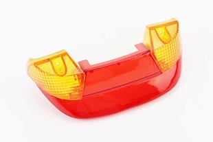 Фото товара – Honda DIO AF-27/28 "стекло"- стопа, красное + поворотов, желтые к-кт 3шт