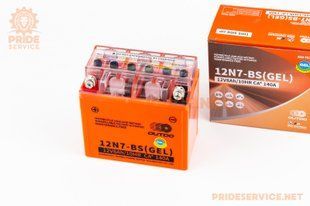 Фото товара &ndash; Аккумулятор 12V8Ah 12N7-BS GEL (L137*W76*H124мм) "МОТО"