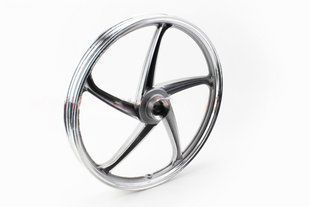 Фото товара &ndash; Диск передний литой 1,4-17" ACTIVE "лучи", серебристый "под дисковый тормоз" (ось 12мм)
