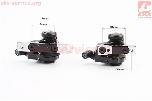 Фото товара – Тормоз Disk-brake ROAD передний (F160мм)+задний (R160мм), диски 160мм, крепл. 6 болтов, чёрный S-6