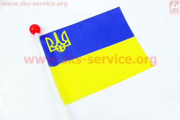 Фото товару – Прапорець України з кріпленням на вісь колеса