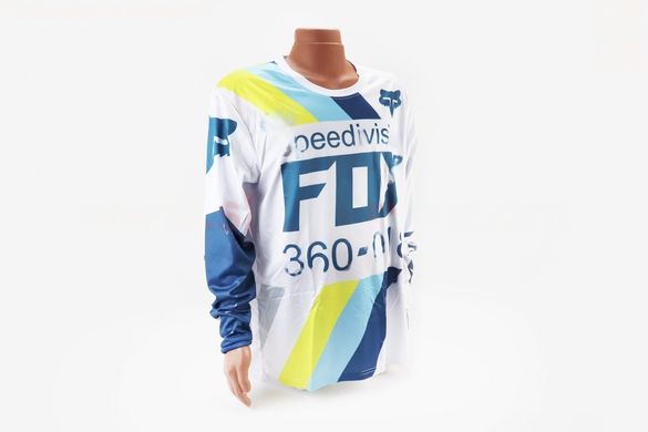 Фото товара – Футболка (Джерси) мужская XL-(Polyester 100%), длинные рукава, свободный крой, бело-синяя, НЕ оригинал