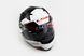 Шлем закрытый TYRELL II FF358 XL - БЕЛЫЙ с рисунком черно-серо-красным, фото – 1