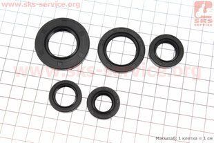 Фото товару &ndash; Сальник двигуна к-кт 5шт Suzuki AD50 (17 * 27 * 7; 17 * 25 * 4; 24 * 43 * 6; 15 * 25 * 6; 25 * 37 * 6)