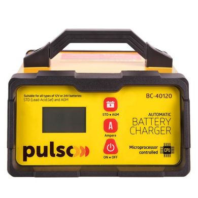 Фото товара – Зарядное устройство PULSO BC-40120 12&24V/2-5-10A/5-190AHR/LCD/Импульсное