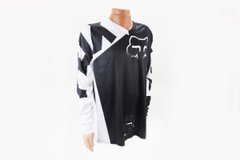 Фото товару – Футболка (Джерсі) чоловіча XL-(Polyester 100%), довгі рукави, вільний крій, біло-чорна, НЕ оригінал
