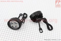 Фото товара – Фара дополнительная светодиодная влагозащитная (65*55mm) - 4 LED с креплением под зеркало, к-кт 2шт