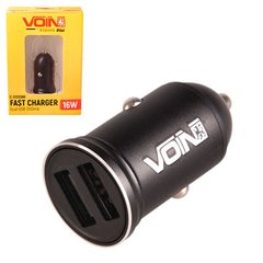 Фото товара – Автомобильное зарядное устройство для VOIN C-31203BK, 2USB (12/24V - 5V 3,1A)