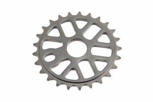 Фото товара &ndash; Звезда передняя BMX 25Т 1/2"x1/8", алюминиевая, чёрная KL-C217