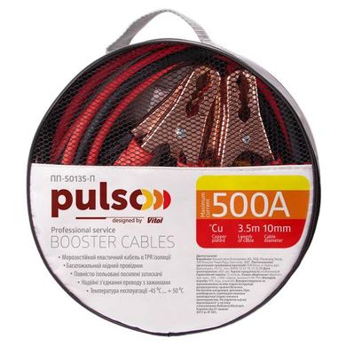 Фото товара – Прикуриватель PULSO 500А (до -45С) 3,5м в чехле