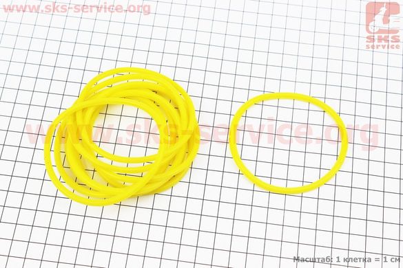Фото товару – Кольцо (манжет) уплотнительное гильзы к-кт 10шт, желтые R190N