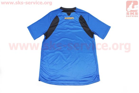 Фото товару – Футболка (Джерсі) чоловіча M-(Polyester 100%), короткі рукави, вільний крій, синьо-чорна, НЕ оригінал