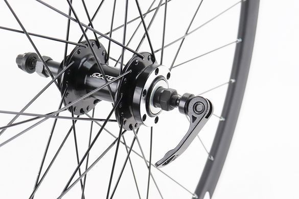 Фото товару &ndash; Колесо 29" заднее Disk-brake, обод "капля" и втулка 14Gx36H алюминиевые NECO MS31R, под вольнобег, крепл. эксцентрик, "GRAVITY"