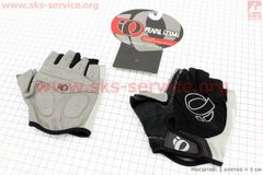 Фото товара – Перчатки без пальцев L черно-серые, с мягкими вставками под ладонь